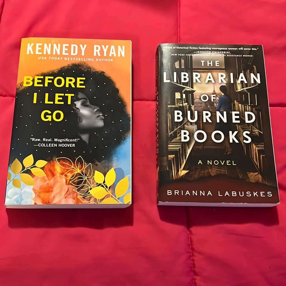 Before I let go by Kennedy Ryan and the librarian of burned books